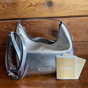 Michael Kors Metallic Silver Shoulder Bag